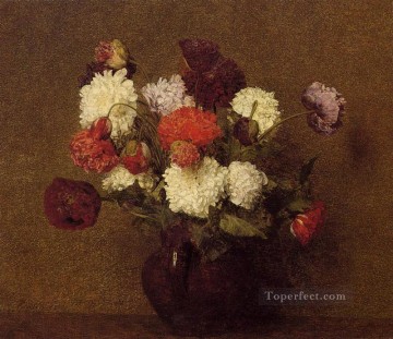 フラワーズ Painting - 花 ポピー 花の画家 アンリ・ファンタン・ラトゥール